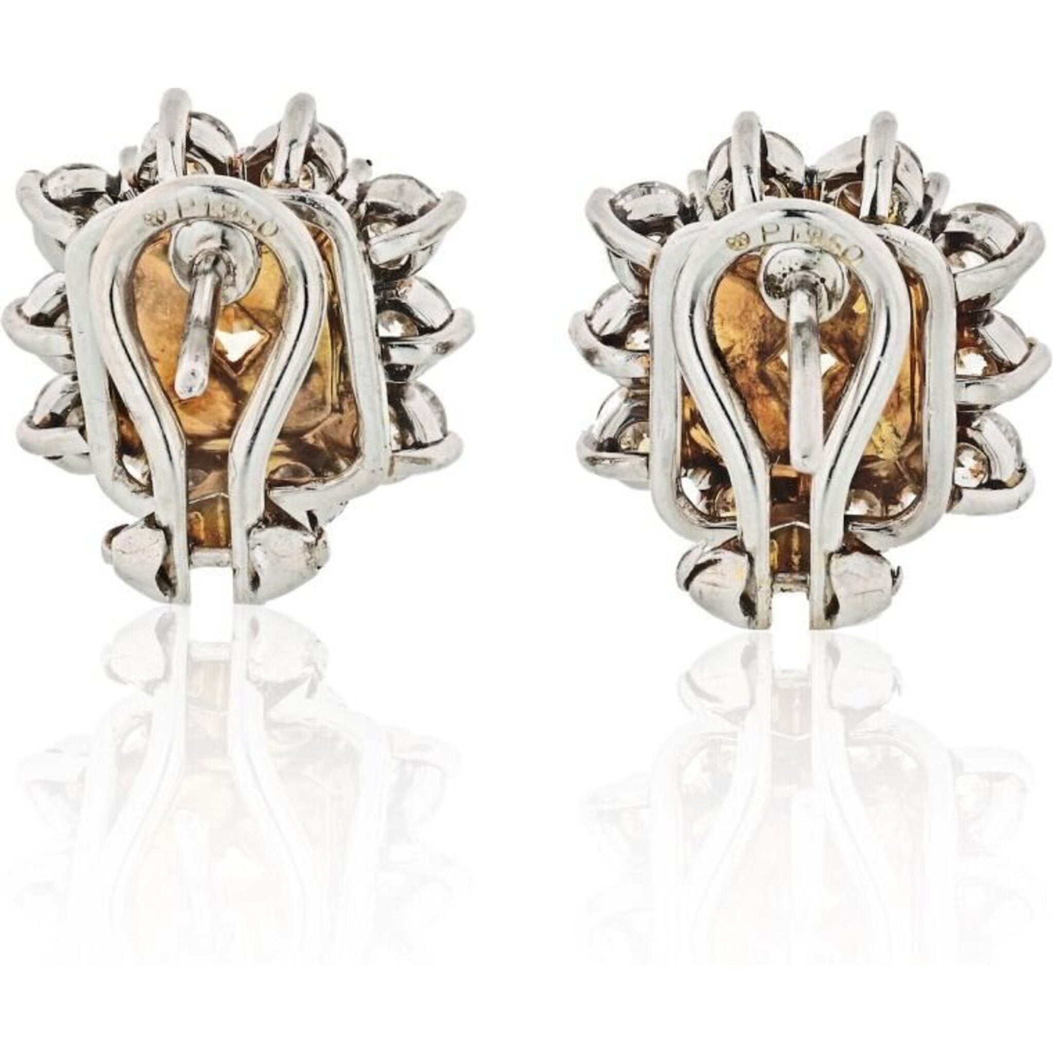 HIBRO 80s Jewelry Fancy Rubys Copper Silver Plated Stud Earrings Women's  Earrings Set With Zircon Gold Plated Earrings - Walmart.com
